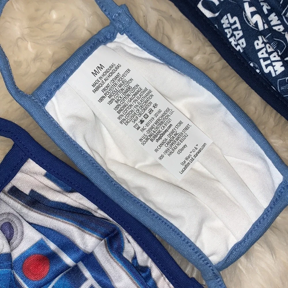New Disney’s Star Wars Kids Cloth Face Masks